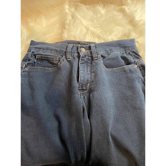 Lee Womens Denim Blue Jeans Petite 6 Easy Fit Medium Wash Preppy Classicore - Picture 3 of 13